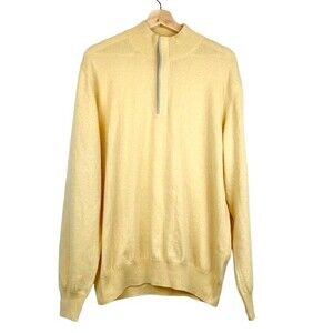 ERMENEGILDO ZEGNA 1/4 Zip Cashmere Sweater L